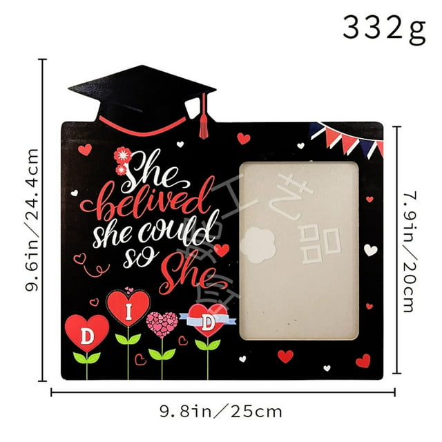 LSLJS New Graduation Photo Frame Wooden Graduation Photo Display Rack Home Storage Rack Decoration Graduation Season Gift 6 Pack, Photo Album