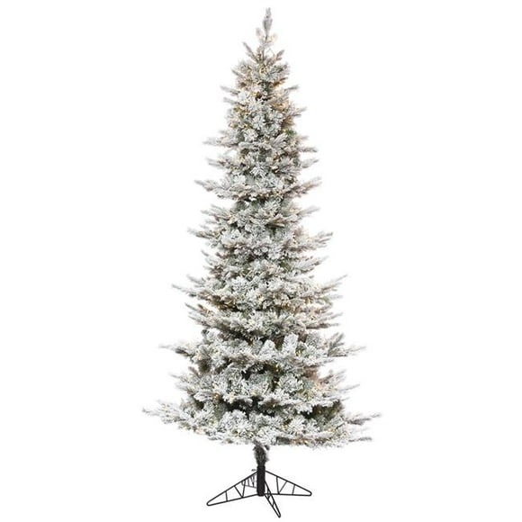 Vickerman K173286LED 10 ft. x 58 in. Flocked Kiana Christmas Tree with 3 mm & 2300 Warm White