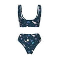 thumbnail image 6 of Rocae Space Dinosaur for Bikini Set for Women Two Piece Sexy High Swimsuits Split Crossover Bikini, 6 of 9