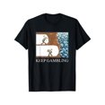 thumbnail image 1 of Camiseta 100 % algodón con humor sarcástico e inspirador de Keep Gambling, 1 of 7