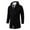 Black, variant on Mens Zip Up Jackets Casual Fall Winter Hooded Coat Long Sleeve Drawstring Outerwear with Pockets