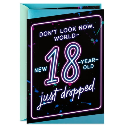 Hallmark 18th Birthday Card (The World Is All Yours)