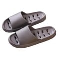 thumbnail image 4 of Mens Womens Unisex Lightweight Quick Dry Drainage Athletic Slides - EVA Shower Pool Shoes with Arch Support, Non-Slip, Gray,Size 8.5-10, 4 of 6