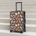 thumbnail image 6 of Pofeuu Milk Tea Print Luggage Suitcase Cover Protector Luggage Washable Covers Aesthetic for 18/24/28/32 inch Luggage（No luggage included）-, 6 of 7