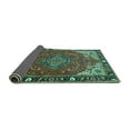 thumbnail image 2 of Ahgly Company Indoor Rectangle Medallion Turquoise Blue Traditional Area Rugs, 4' x 6', 2 of 4