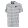 thumbnail image 2 of Men's Antigua Gray Cincinnati Bengals Big & Tall Tunnel Polo, 2 of 3