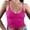 Hot Pink, variant on Tank Tops for Women Strap Neck Shirt Summer Sleeveless Fitted Top for Women Fitted Top Berry Top Women Adjustable Strap Tops for Women 3 Shirts