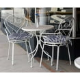 thumbnail image 5 of Vargottam Indoor/Outdoor Round Bistro Chair Cushions Block Print 15-Inch Bistro Chair Pads Waterproof Seat Chair Cushion For Home/Office- Set Of 2 (Bluish Violet), 5 of 7