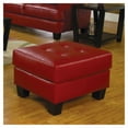 thumbnail image 2 of Coaster 500912 Contemporary Style Bonded Leather Tufted Ottoman Stool, 2 of 2