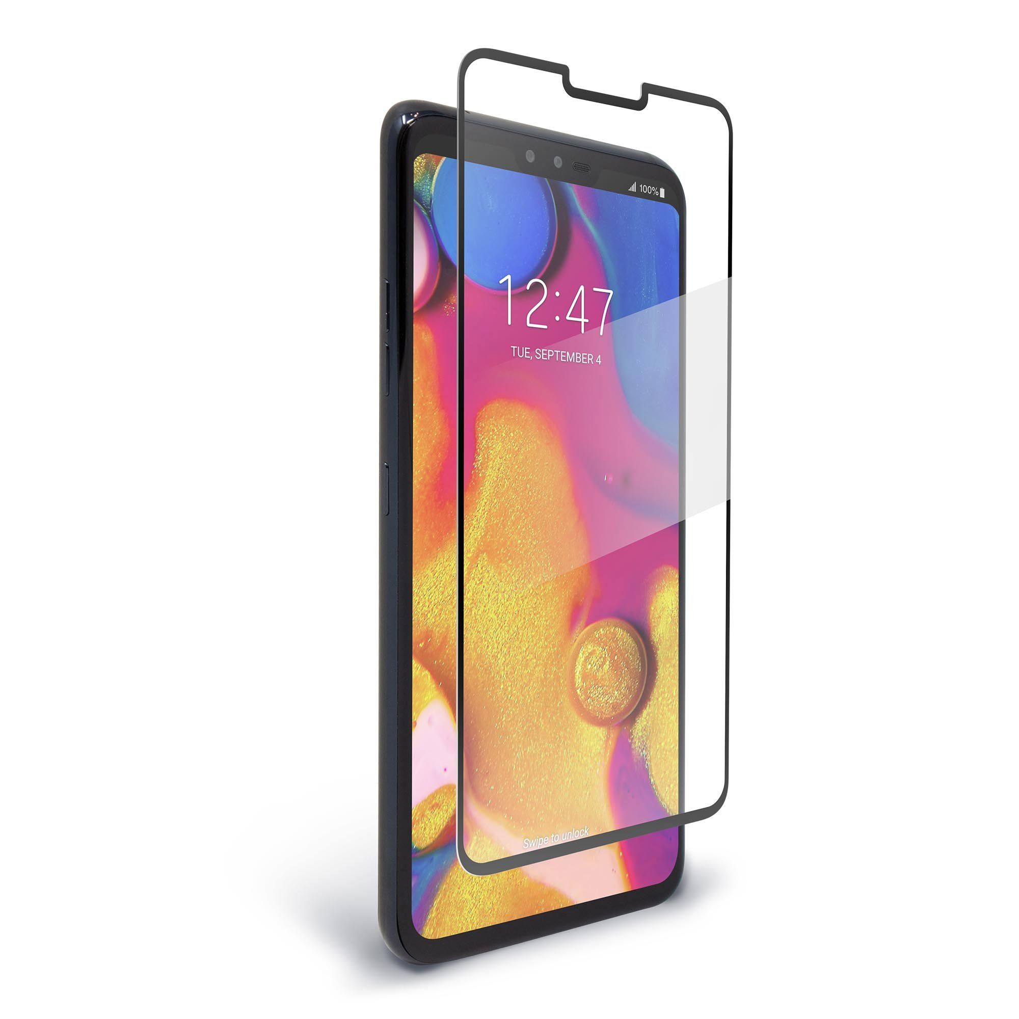 BodyGuardz Pure2 Tempered Glass Screen Protector for LG V40 ThinQ