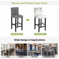 thumbnail image 5 of Eucalyptus Leaves Bar Stool Cover Set of 6, Spring Botanical Pastoral Watercolor Stretch Bar Chair Cover, Removable Washable Pub Counter Stool Chair Slipcover for Kitchen Dining Room Pub Cafe, 5 of 9