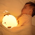 thumbnail image 4 of Bonita Luz Nocturna Con Forma De Pez Burbuja, Control De Toque Suave De Silicona, Lámpara De Noche Recargable Por Usb Que Cambia De 7 Colores Para Dormitorio Y Niños Minnieouse HA019641-00, 4 of 7