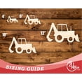 thumbnail image 3 of Unfinished Wood Backhoe Shape | DIY Craft Cutout 20" / 1/2", 3 of 3