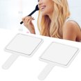 thumbnail image 4 of Makeup Mirror, 2pcs Handheld Makeup Mirror Portable Square Vanity Mirror Compact Beauty Cosmetic Tool, 4 of 7