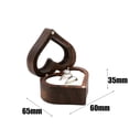 thumbnail image 6 of Personalized Solid Wood Ring Box For Studs Earrings Pendants Jewelry Storage Box, 6 of 7