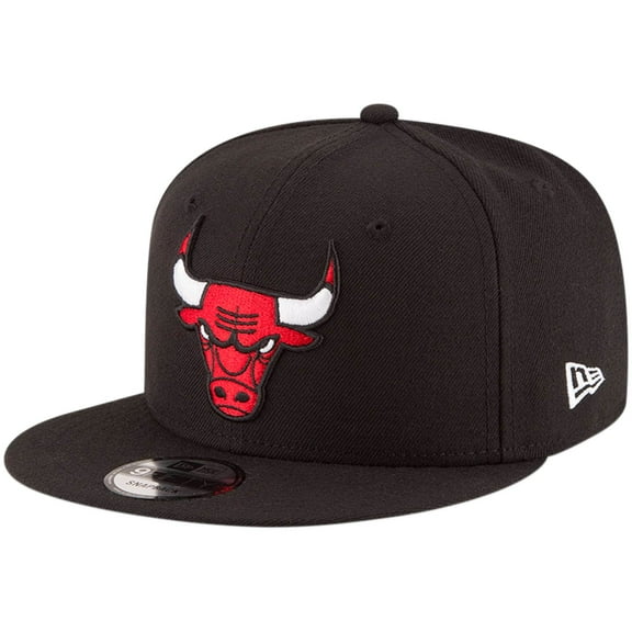 Men's New Era Black Chicago Bulls Official Team Color 9FIFTY Snapback Hat