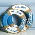 thumbnail image 2 of Navy Mediteranean Sea Family Adorment Life Buoy Wall Hanging Home Decorations, 2 of 8