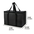 thumbnail image 4 of ACDANC Food Storage Containers Large Insulated Grocery Shopping Bag Reusable Bag Zipper Foldable Tote Cooler Hot And Cold Food Transport Camping Recycled Materials Groceries, 4 of 7