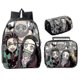 thumbnail image 1 of Demon Slayer Ghost Killing Blade Three-piece Set 16 Inch Round Pocket School Bag Meal Bag Pen Bag 4-13, 1 of 4
