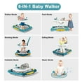 thumbnail image 3 of HENG Co. 6-in-1 Multifunctional Baby Walker, Foldable Push Walker with Musical Activity Station, 6-24 Months, Green, 3 of 10