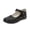 Black A, variant on 9 Years Girls Dress Shoes-Mary Jane Shoes for Girls, Princess Wedding Party Flower Girl School Shoes Low Heel Flats for Little/Big Kids Black A