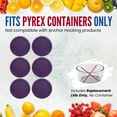 thumbnail image 2 of Replacement Lid for Pyrex 7.5" (7 Cup) Storage Plastic Cover Bowl 7402-PC Purple (6-Pack), 2 of 7