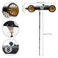 thumbnail image 4 of Racer Windmill Stainless Steel Racing Car Wind Spinner Weather Resistant Creative Hanging Wind Sculpture Model Decoration for Outdoor Garden Yard Patio Lawn, 4 of 6