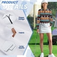 thumbnail image 5 of Garronmavis Golf Shirt for Women Zipper Long Sleeve Collar Tennis Shirts Casual Shirts Sports Workout Tops Western Aztec Shirt, Aztec Western Horse, Size XL, 5 of 7