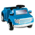 thumbnail image 5 of Heavy Hauling Truck with Trailer Toddler Ride-On Toy by Kid Trax, blue, 5 of 8