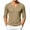 Khaki, variant on HAOTAGS Men’s Athletic Long Sleeve T-shirts V-Neck Quick Dry Mesh Pullover Shirt Dark Gray Size L