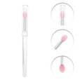 thumbnail image 3 of Unique Bargains 1 Pc Lightweight Silicone Lip Brush for Business Travel Pink Silicone Plastic, 3 of 5