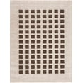 thumbnail image 2 of Hauteloom Baback Checkered Area Rug - Modern Geometric Square Tiles Carpet for Living Room, Kids Room, Nursery - Machine Washable - High Pile - Peach, Cream, Dark Brown - 2' x 2'11", 2 of 11
