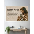 thumbnail image 2 of Isaiah 40:11 Poster Wall Art, Modern Wall Decor For Living Room Bedroom, 16x24 UNFRAMED, 2 of 3