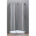 thumbnail image 1 of AstonGlobal SEN980-TR-SS-40-8-R Cabine de Douche Ronde Complètement Sans Cadre en Acier Inoxydable avec Base et Ouverture à Droite, 1 of 1