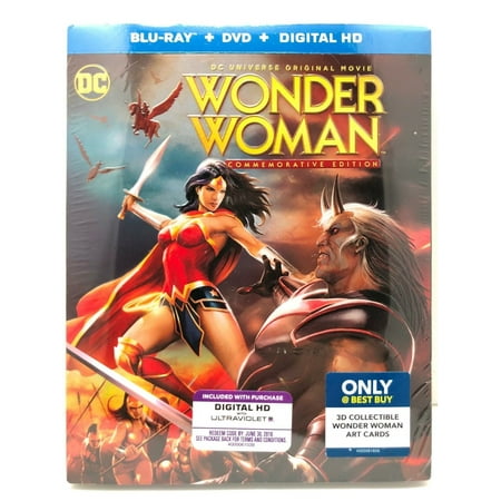 Wonder Woman Blu-ray DVD Commemorative Edition Best Buy w 3D Collectors (Best Wonder Woman Episodes)