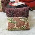 thumbnail image 2 of Handmade Eco-Friendly 16''x16'' Decorative Cushion Covers Floral Silk Multicolor Indoor Pack Of 2, 2 of 3