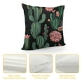 thumbnail image 4 of GOSMITH Cute Cactus Throw Pillow Covers with Hidden Zipper, Green Plant with Pink Flowers Pillow Case Farmhouse Pillow Cushion Cover for Bedroom Couch Sofa Bed Home Outdoor Indoor Decorative, 4 of 5