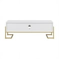 thumbnail image 3 of 60" 2-Drawer Modern Wood Media Console - Solid White, 3 of 6