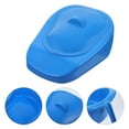 SHISUYAN Blue Plastic Bedpan with Lid Heavy Duty Nursing Urinal for