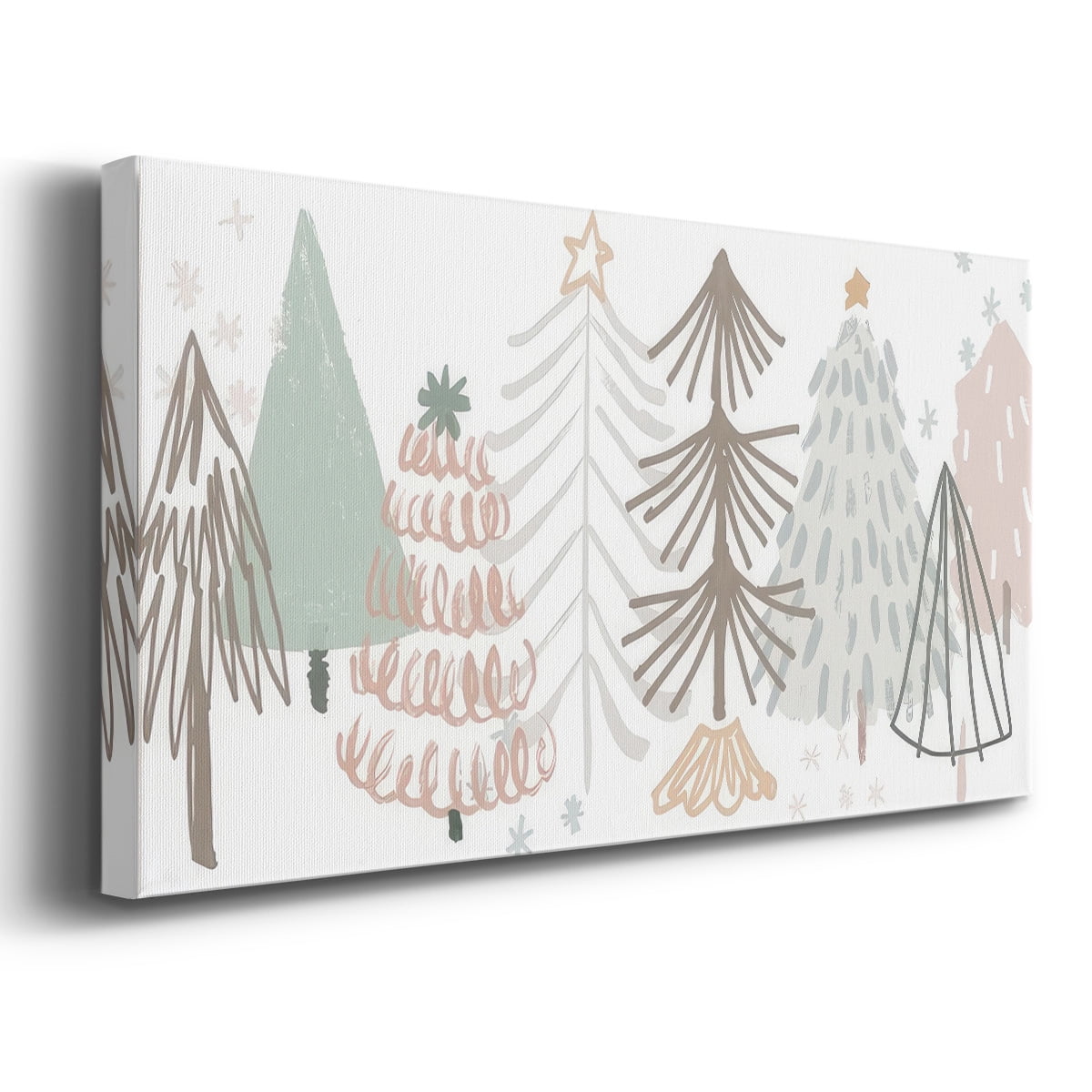 Christmas Tree Sketchbook Collection D- Gallery Wrapped Canvas