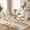 42" table*4 White PU chairs gold leg style 2, variant on Sumdeal Modern 5-Piece Dining Set, 42" Round Tempered Glass Table & 4 Grey PU Leather High-Back Chairs with Chrome Metal Legs, Contemporary Kitchen & Dining Room Furniture