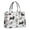 Scribble Dogs, variant on Large Capacity Tote Bag,Saint Bernard Dog Breed and Flower Floral Handbag Fashion Luxury Tote Bag,15.7"x13"x 5.1" Inches,Laptop Compatible