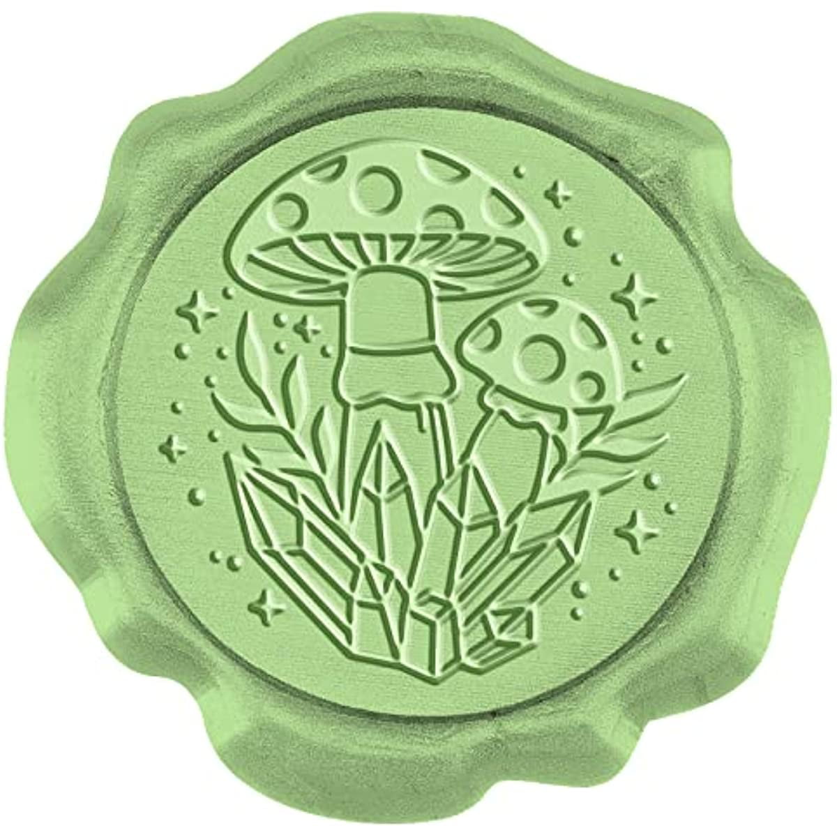 50pcs Wax Seal Stickers Mushroom Self Adhesive Wax Seal Stamp Stickers
