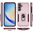 thumbnail image 2 of Case for Galaxy S24 FE,Heavy Duty Shockproof Full Protective [Dual Layer] [Hard PC],Built in Finger Ring Kickstand Protective TPU+PC Phone Case for Samsung Galaxy S24 FE 5G,2024 (Full Black), 2 of 10