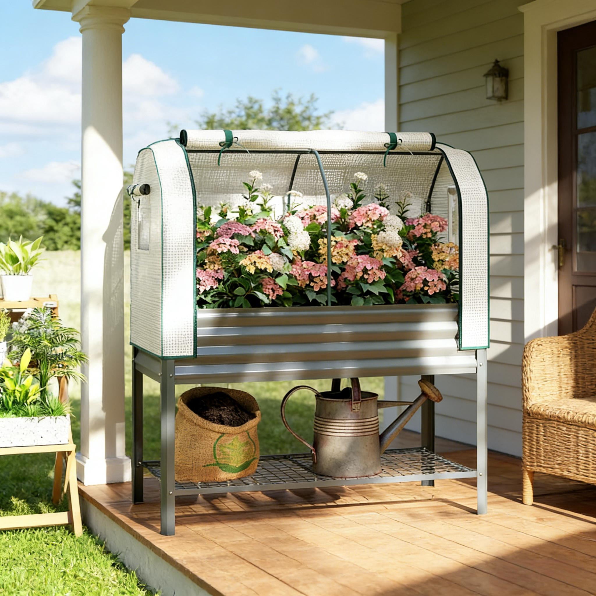 Outdoor Flower Plant Boxs Raised Garden Bed