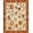 Orange, Pattern 4, variant on ODIKA 8'x10' Washable Area Rug Orange Rust Geometric Medallion Intricate Motif with Floral Accents for Living Room, Under Sectional, Family , Durable, Non-Slip