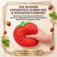 thumbnail image 4 of Jumbo Strawberry Squish Toys, 15" Dumpling Taba Squish Toys, Stress Balls, Gifts, 4 of 9