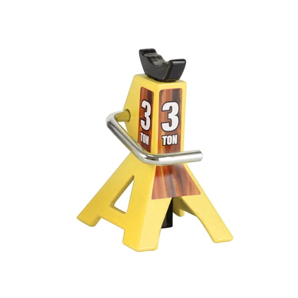 RC Off-road Car Metal Jack Stand Herramienta de reparación ajustable en altura portátil Reemplazo de decoración para Axial SCX10 CC01 Amarillo 3T Escala 1:10 Inevent FN000792-11
