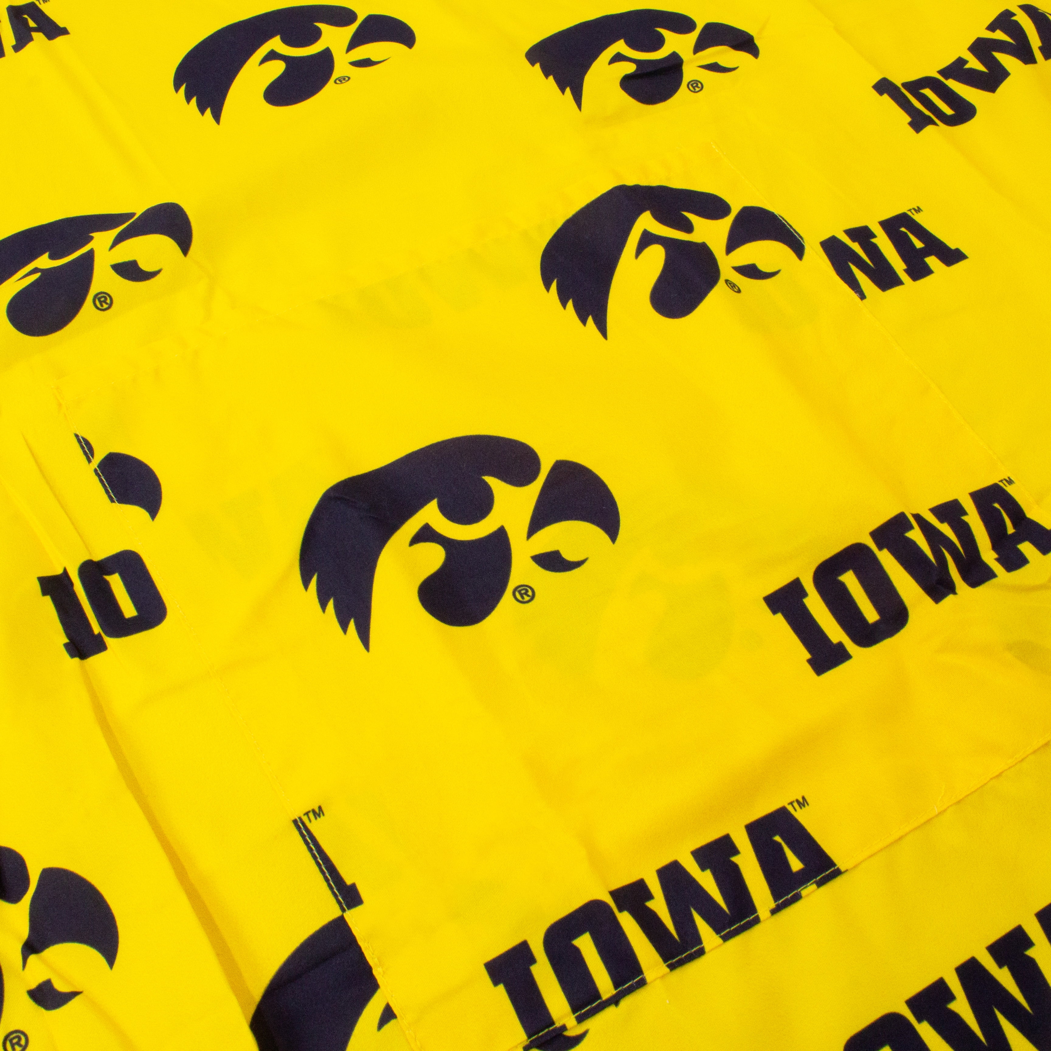 Iowa Hawkeyes Tailgating or Grilling Apron With 9" Pocket, Fully Adjustable