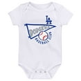 thumbnail image 3 of Infant Royal/White/Heather Gray Los Angeles Dodgers Biggest Little Fan 3-Pack Bodysuit Set, 3 of 4